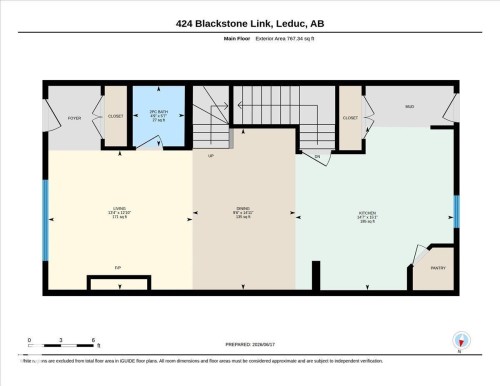 Floor plan - 424 Black Stone Link, Leduc, AB 