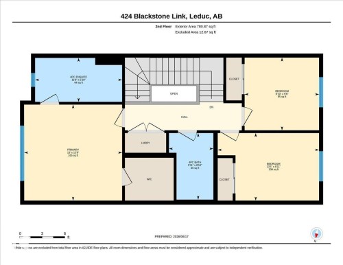 Floor plan - 424 Black Stone Link, Leduc, AB 