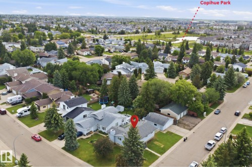 Residential neighborhood with tree-lined streets and established homes - 3548 20 Ave, Edmonton, AB 