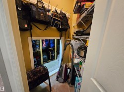 Under the stairs closet in basement - 