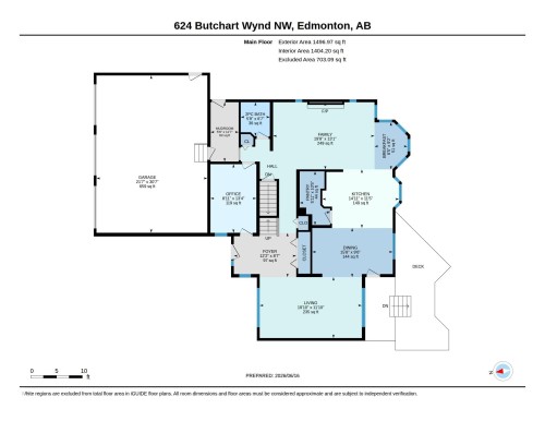 Floor plan - 624 Butchart Wynd, Edmonton, AB 