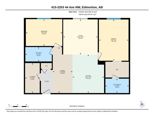 Floor plan - 415 2203 44 Ave, Edmonton, AB 