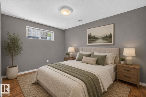 Bedroom basement with walk-in closet - 86 Heritage Crescent, Stony Plain, AB 