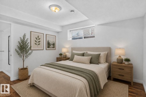 Bedroom basement with walk-in closet - 86 Heritage Crescent, Stony Plain, AB 