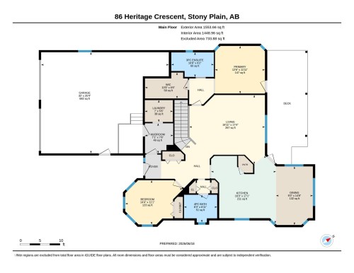 Floor plan - 86 Heritage Crescent, Stony Plain, AB 