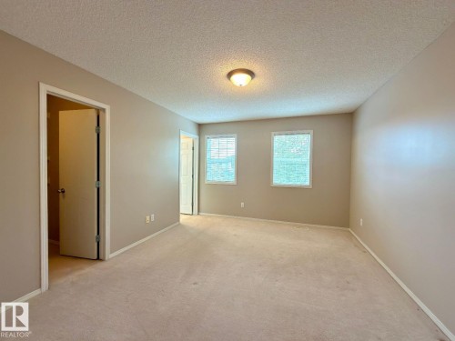 Spacious room featuring neutral carpeting and light tan wall paint - 12207 16 Avenue, Edmonton, AB 