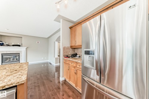 Stainless steel French door refrigerator with an integrated ice and water dispenser - 5308 164 Avenue, Edmonton, AB 