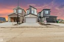 Contemporary residential architecture featuring multi-story designs, distinct siding materials, and attached garage structures - 4636 18 Avenue, Edmonton, AB 