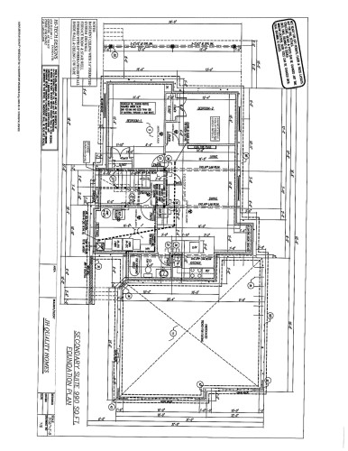 Sample of basement plan - 94 Mockingbird Crescent, Fort Saskatchewan, AB 