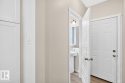 Light-toned walls with contrasting white trim - 