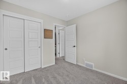 Neutral wall paint with textured gray carpet - 