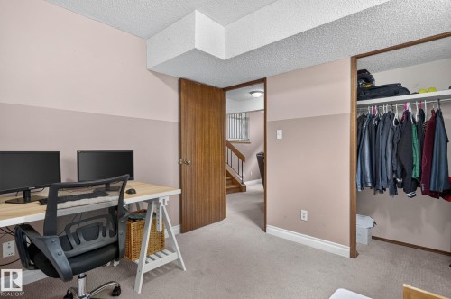 Neutral-toned carpeting and two-tone wall paint - 14612 29 Street Nw, Edmonton, AB 