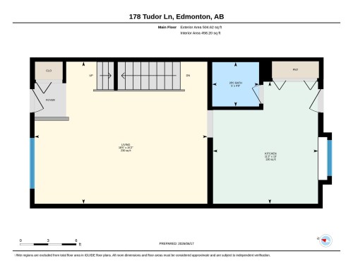 Floor plan - 178 Tudor Lane, Edmonton, AB 