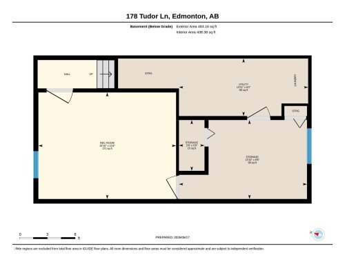 Floor plan - 178 Tudor Lane, Edmonton, AB 