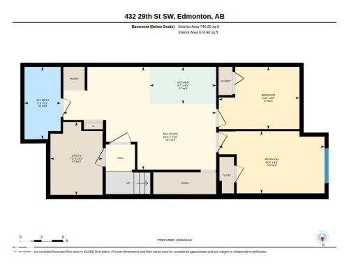 Floor plan - 432 29 Street, Edmonton, AB 