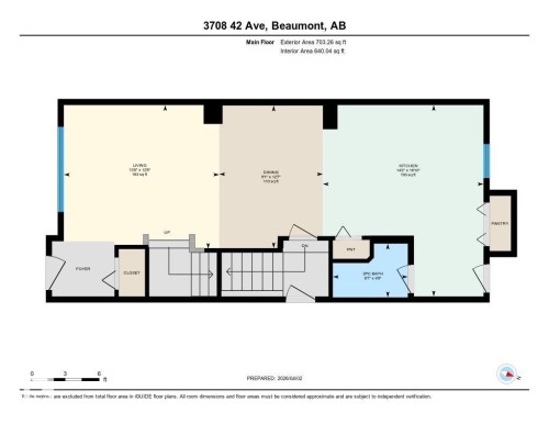 Floor plan - 3708 42 Avenue, Beaumont, AB 