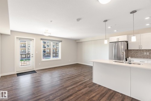 #210 1029 173 St Sw, Edmonton, AB - Indoor Photo Showing Kitchen With Upgraded Kitchen