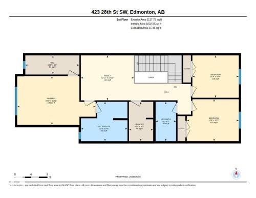Floor plan - 423 28 Street, Edmonton, AB 