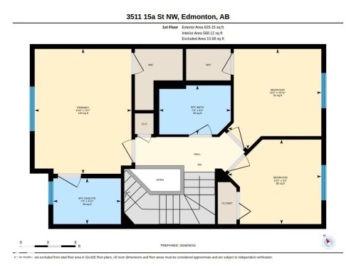 Floor plan - 3511 15A Street, Edmonton, AB 