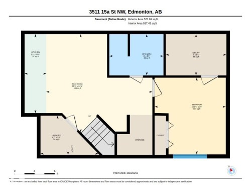 Floor plan - 3511 15A Street, Edmonton, AB 