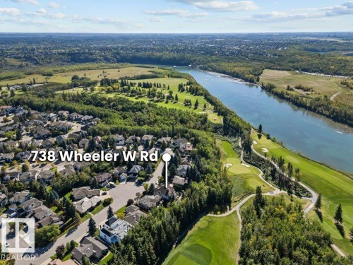 View of property with North Saskatchewan River nearby and golf course. - 738 Wheeler Road, Edmonton, AB 