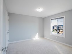 Interior room featuring light gray walls and plush carpeting - 