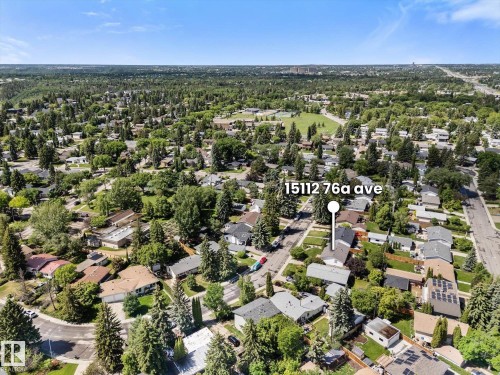 Expansive residential area featuring a high density of mature trees and established homes - 15112 76A Avenue, Edmonton, AB 