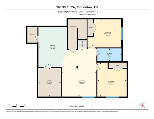 Floor plan - 208 33 Street, Edmonton, AB 
