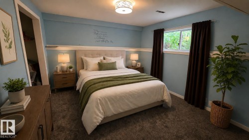 Basement-Virtually Staged - 5826 49 Street, Tofield, AB 