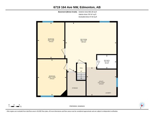 Floor plan - 6719 164 Ave, Edmonton, AB 