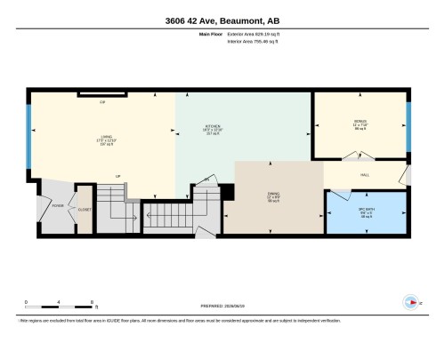 Floor plan - 3606 42 Avenue, Beaumont, AB 