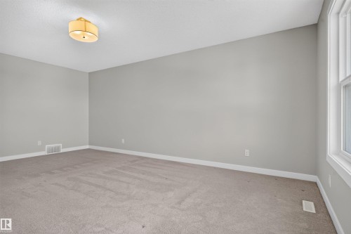 Neutral gray wall paint, tan carpeting, and white trim - 9432 229 Street, Edmonton, AB 