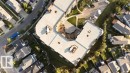 L-shaped building with a central courtyard, surrounded by residential properties and green spaces - #117 226 Macewan Sw, Edmonton, AB  - Other 
