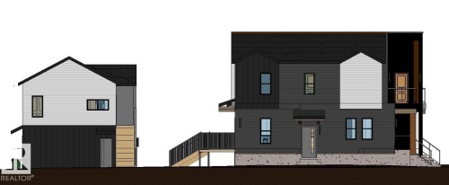 3D rendering- Right side view - 9322 168 Street, Edmonton, AB 