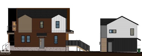 3D rendering- Left side view - 9322 168 Street, Edmonton, AB 