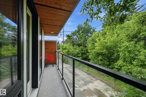 Balcony from garage suite - 8712 120 Street, Edmonton, AB 
