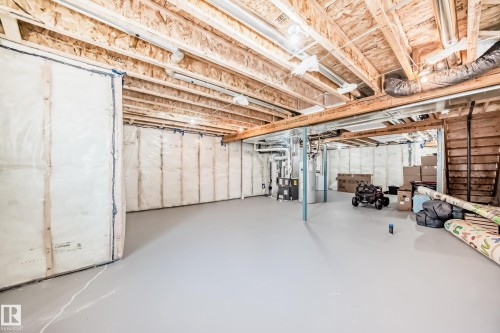 Spacious unfinished basement offering extensive customization potential - 4231 206 Street, Edmonton, AB 