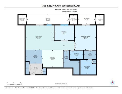Floor plan - 305 5212 48 Avenue, Wetaskiwin, AB 