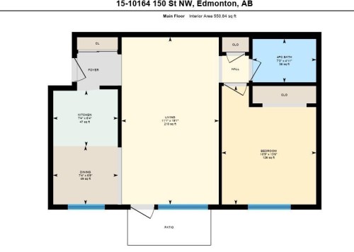 Floor plan - 15 10164 150 Street, Edmonton, AB 