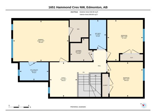 Floor plan - 1651 Hammond Crescent, Edmonton, AB 