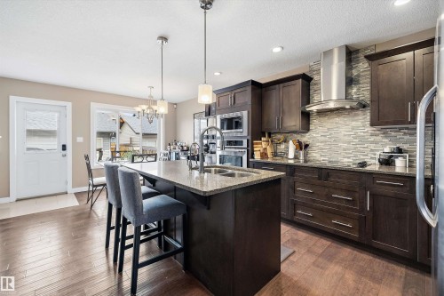 102 Richmond Link, Fort Saskatchewan, AB - Indoor Photo Showing Kitchen With Double Sink With Upgraded Kitchen