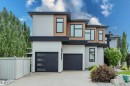 Contemporary exterior featuring multiple architectural elements - 1313 Clement Crest, Edmonton, AB 