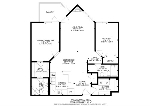 Floor plan - 413 10116 80 Avenue, Edmonton, AB 
