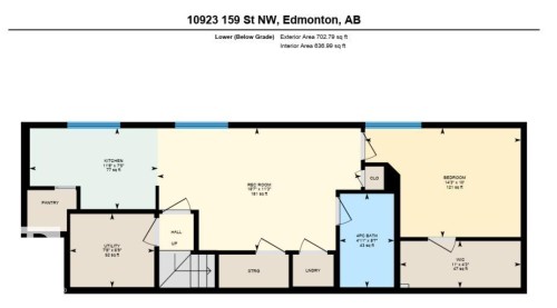 Floor plan - #Basement 10923 159 St Nw, Edmonton, AB - Other