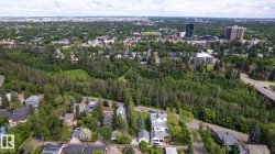 Aerial perspective showcasing expansive treed areas - 