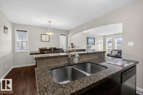 1107 35 Avenue, Edmonton, AB - Indoor Photo Showing Kitchen With Double Sink