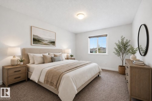 Virtually staged - 3605 Atkinson Loop, Edmonton, AB - Indoor Photo Showing Bedroom