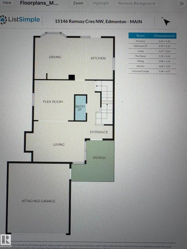 Floor plan - 15146 Ramsay Crescent, Edmonton, AB 