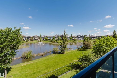 Expansive water feature with central fountain - 3438 West Landing Landing, Edmonton, AB 