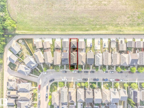 Aerial View. Depicting the property location within its immediate surroundings - 162 Kirpatrick Way, Leduc, AB 